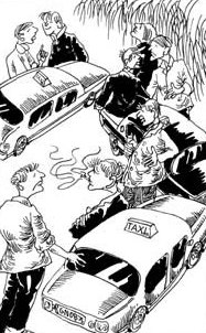 In race to get ahead, cabbies stuck where they were