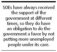 Commitment of SOEs