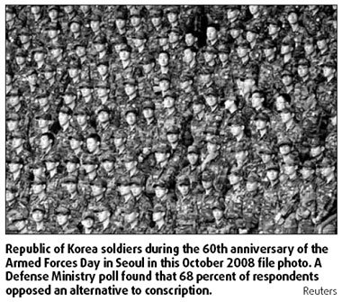 ROK stalls on military service option