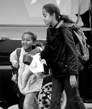 Normal lives for Obama girls unlikely