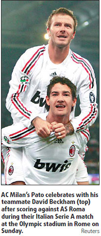 Beckham surprised by AC Milan start
