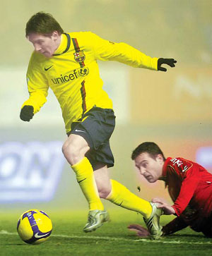 Messi the savior as Barca survive scare