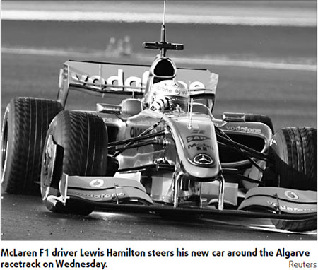 Hamilton pleased with first taste of new McLaren
