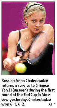 Russia into Fed Cup semis