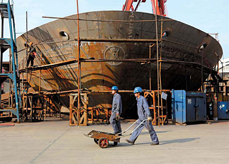 Shipyards mired in troubled waters