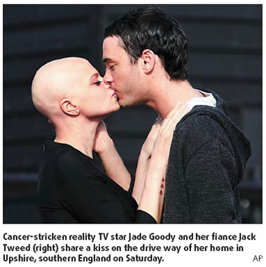 Dying TV star's marriage grips Britain