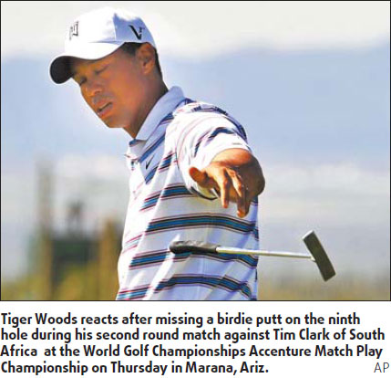 Top seed Woods slumps out of Match Play