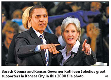 Kansas Governor picked for health