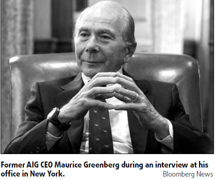 Greenberg sues AIG over 'inflated' shares