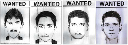 Pakistan issues sketches of four gunmen