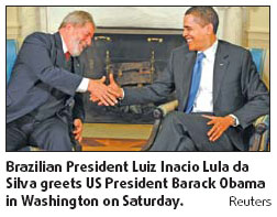 Lula glad he's not in Obama's position