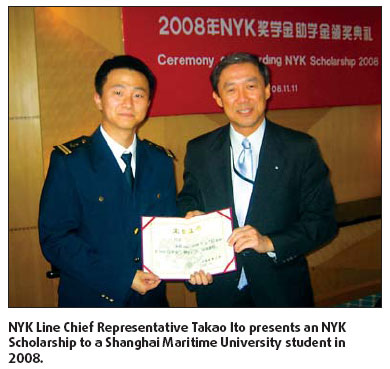 NYK keeps faith with China