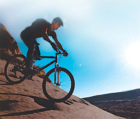 Riding on a high