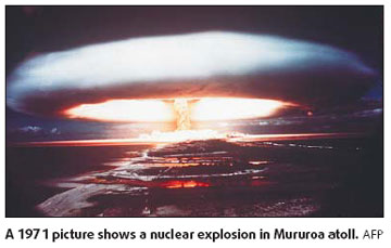 France to compensate nuclear test victims