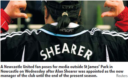 Shearer return offers hope for Newcastle