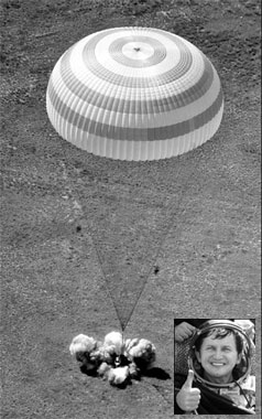 To space and back: Tourist, crew land