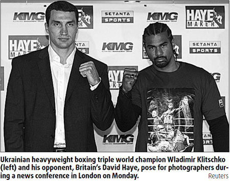 Klitschko vows Haye will pay for graphic mock-up stunt