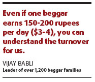 Beggars learn new language to cash in on sporting event