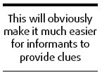 Protect informants