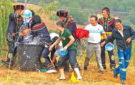 Bumpy way to splashing good fun