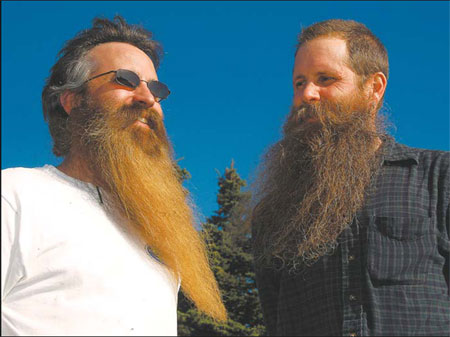 200 gather to slug it out over facial hair