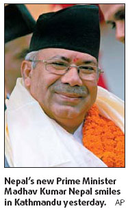 Nepal's new PM sworn in