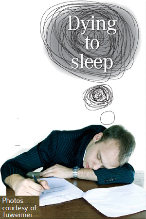Dying to sleep