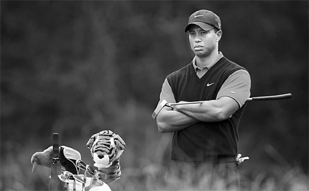 Woods sees nothing but red