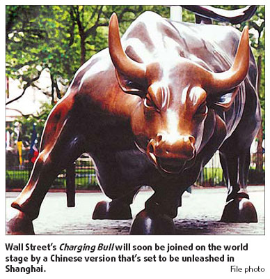 The bull comes charging from Wall Street