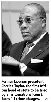 Charles Taylor begins his war crimes defense