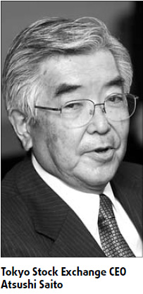 Tokyo bourse boss says don't blame the market