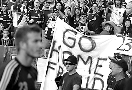 Beckham booed in first home game