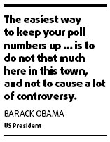 Poll says Obama's glow shines less brightly