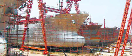 Shipbuilders facing choppy seas