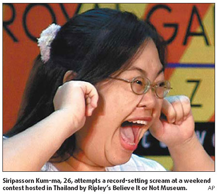 Champion screamers have just one question: Can you hear me NOW?