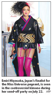 'Sleazy' kimono sparks anger