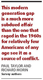 Bursting the generation gap bubble