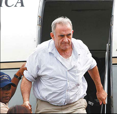 Convicted American leaves Myanmar