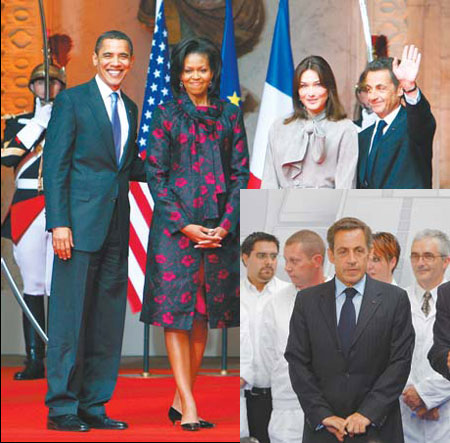 michelle obama and carla bruni-sarkozy. wife Carla Bruni-Sarkozy,