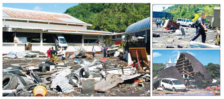 Tsunamis strike Pacific islands; over 100 dead