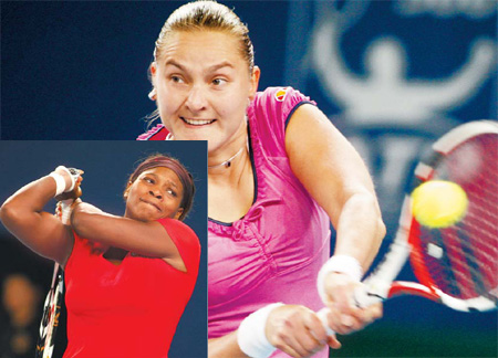 Serena crashes after hitting peak