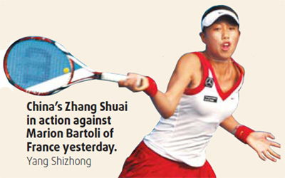 Zhang all smiles after learning experience