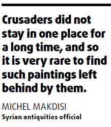 Experts find 'heaven and hell' on Crusader-era murals in Syria