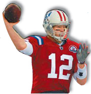 Pats' Brady in record-setting form