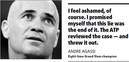 Agassi admits using crystal meth