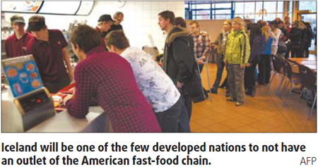 Icelanders queue up for last Big Mac