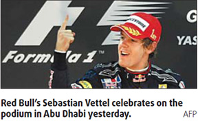 Vettel finishes F1 GP season on high
