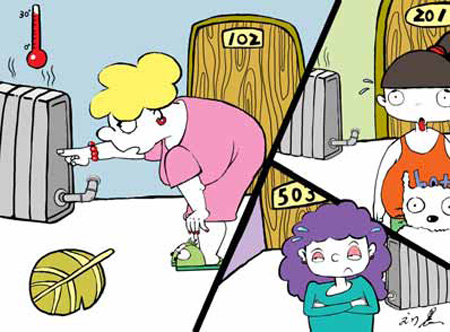 Central heating wasteful