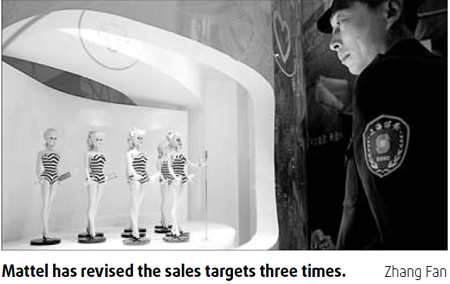 Mattel cuts sales target for Shanghai Barbie store