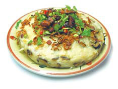 White radish rice pudding (Luobo Gao)